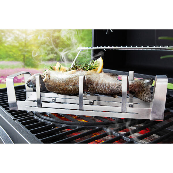 Edelstahl-Fischgriller