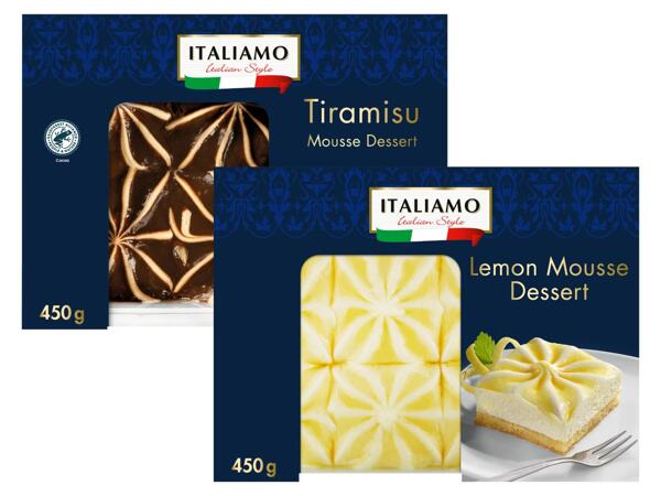 Schoko- Tiramisu oder Zitronenmousse-Dessert