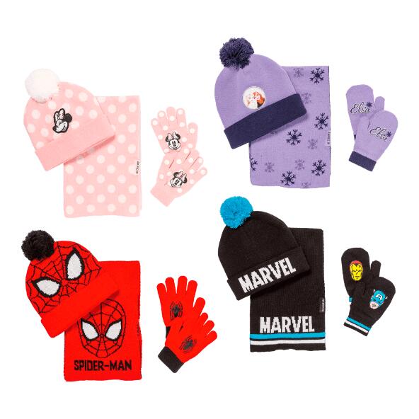 DISNEY(R)/MARVEL(R) 				Set mit Mütze, Schal und Handschuhen