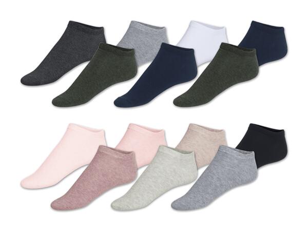 Damen/Herren Sneakersocken, 7 Paar