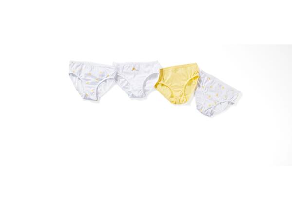 Girls' briefs, 4 pieces