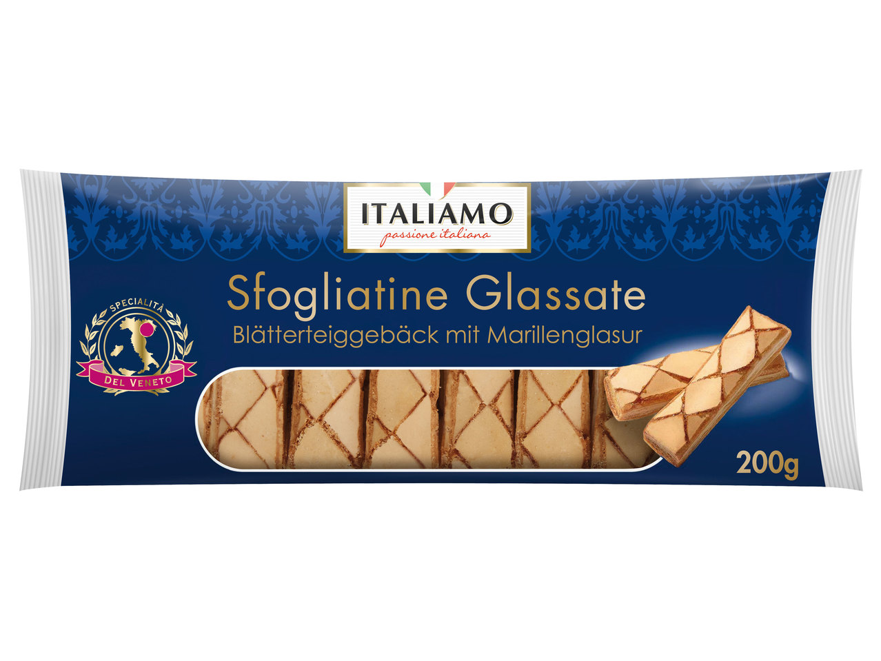 ITALIAMO Blätterteiggebäck mit Marillenglasur