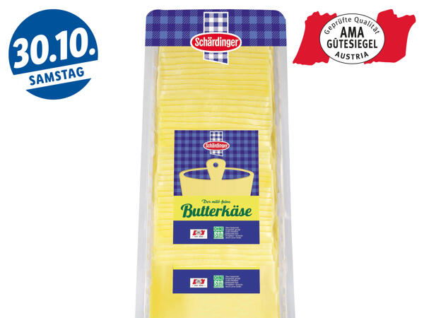Schärdinger Butterkäse in Scheiben