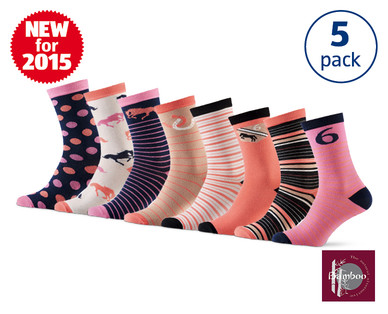 Ladies' Bamboo Crew Socks