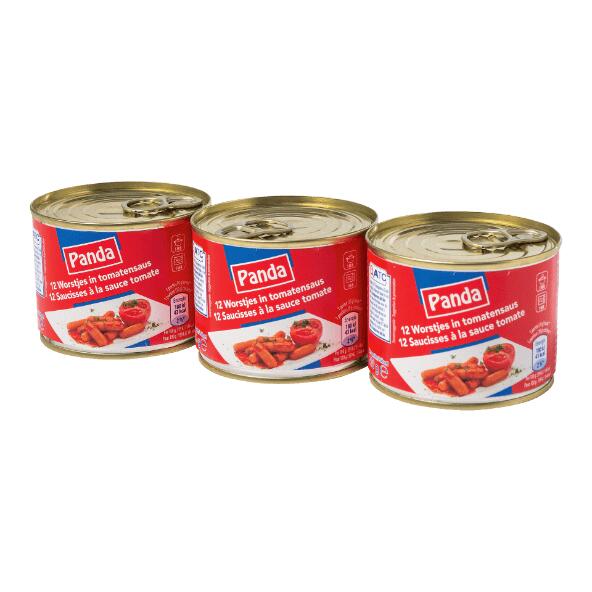 PANDA(R) 				Cocktailworstjes in tomatensaus, 3-pack