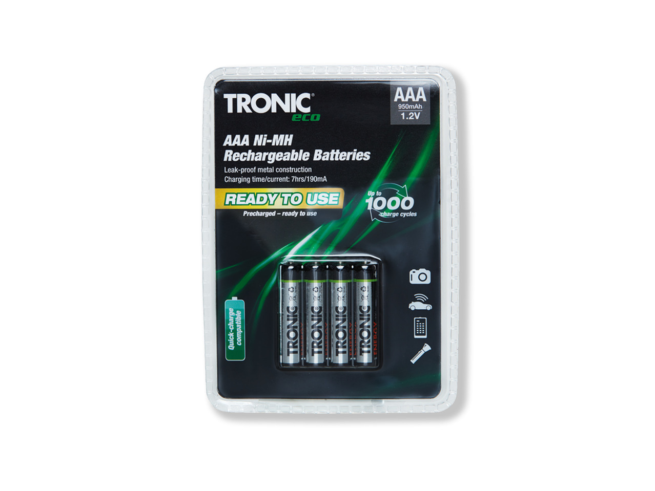 TRONIC(R) Genopladelige batterier