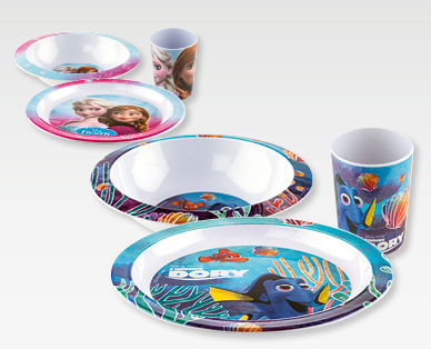 FINDING DORY/FROZEN/DISNEY/WINNIE THE POOH Frühstücks-Set, 3-teilig
