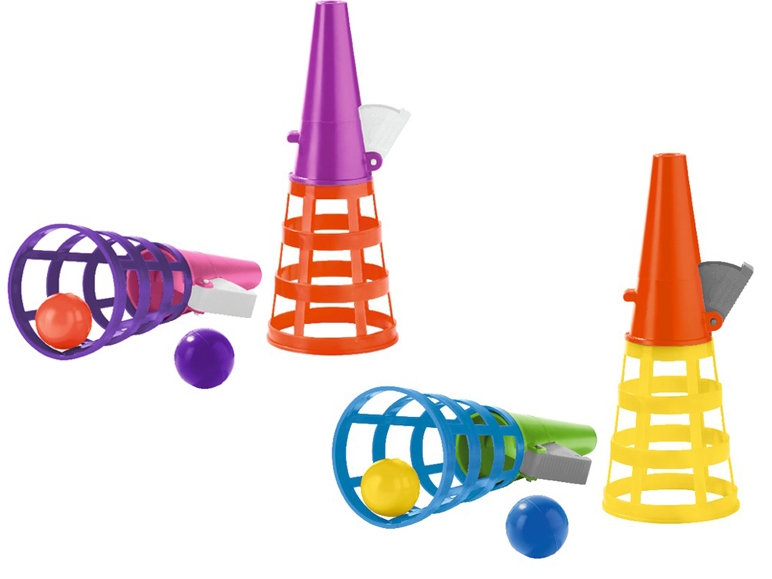 Catch-It Cone Game, Propeller Toy or Bucket Stilts