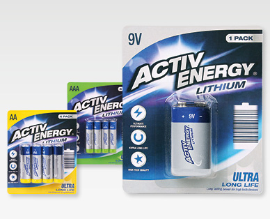Piles au lithium ACTIV ENERGY(R)