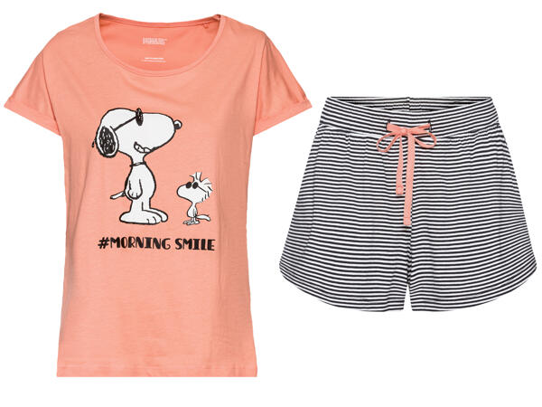Ladies' Short Pyjama Set "Peanuts, Pink Panther, Looney Tunes"
