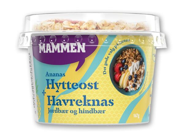 Mammen hytteost med havreknas