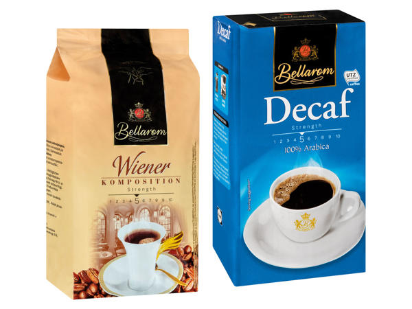 Bellarom Wiener Komposition ganze Bohne oder Kaffee entkoffeiniert