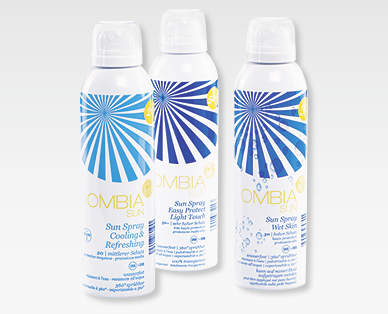 Assortiment de sprays solaires OMBIA SUN