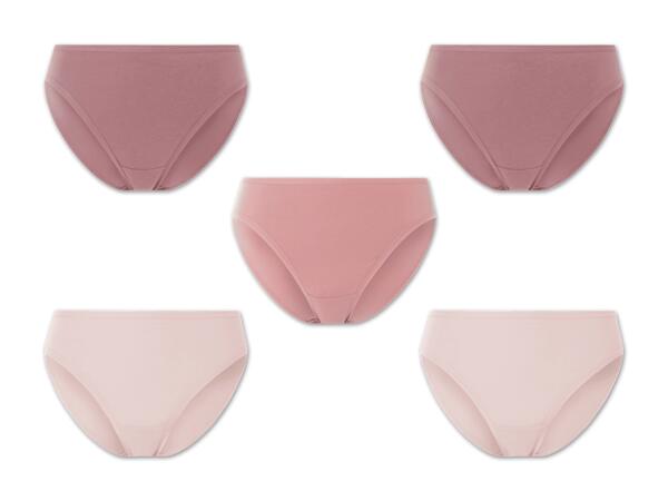Damen Slip/Hipster, 5 Stück
