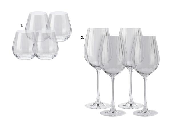 Verres à vin blanc/​verres à vin rouge, set de 4