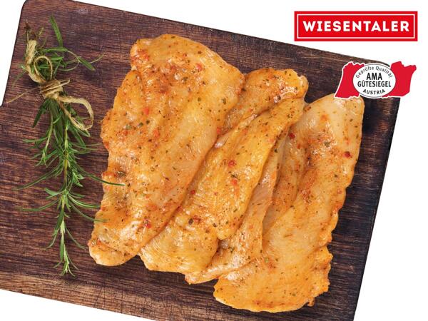 Frische Maishendl Filetschnitzel mariniert