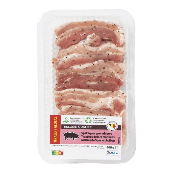 Tranches de lard marinées