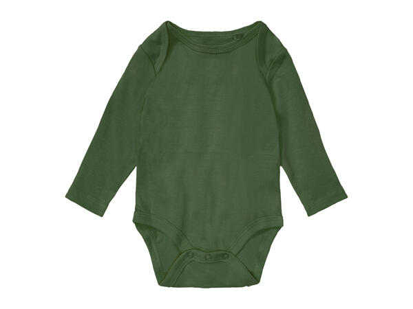 Lupilu Baby Long-Sleeve Bodysuits - Pack of 3
