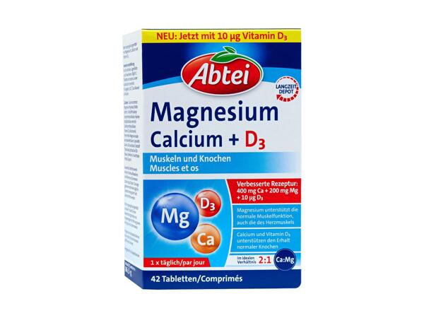Magnésium calcium vitamine D3 Abtei
