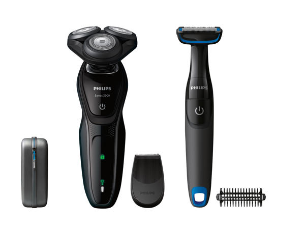 Philips Rasoio a lamina rotante AquaTouch + Bodygroom