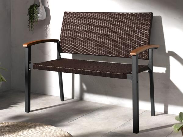 Wicker Garden Bench
