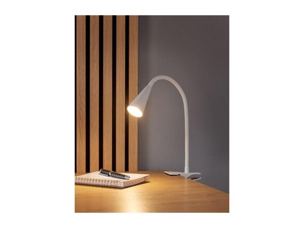 Livarno Home White LED Clip Lamp With A Clamp
