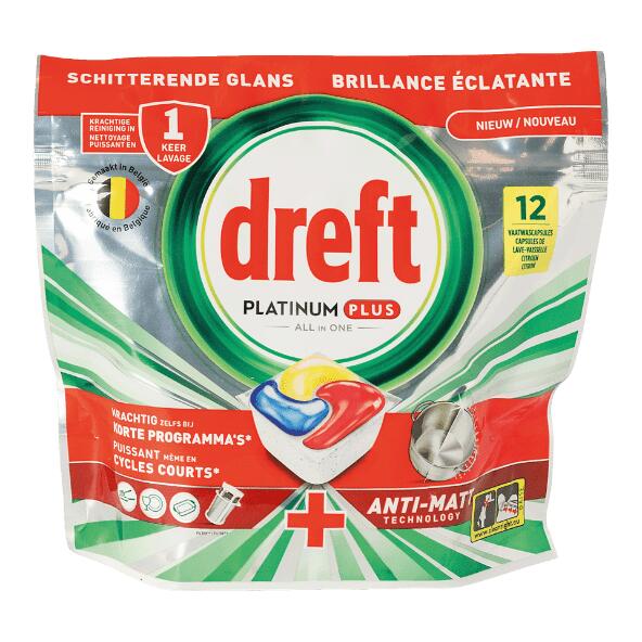DREFT(R) 				Tablettes pour lave-vaisselle platinum plus, 72 pcs