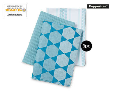 3 Piece Egyptian Cotton Tea Towel Pack