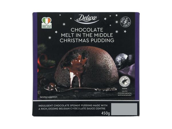 Chocolate Melt in the Middle Christmas Pudding