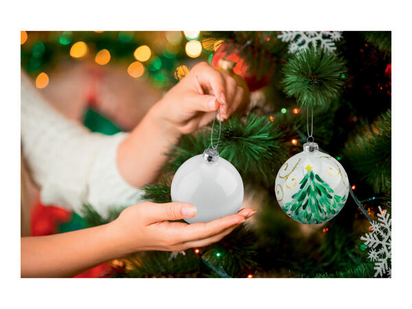 Crelando Paint Your Own Christmas Baubles Kit