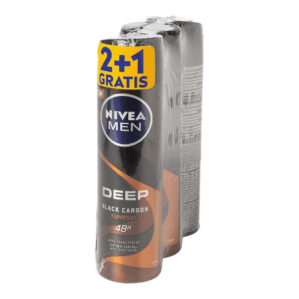 NIVEA(R) 				Déodorant pour hommes, 3 pcs