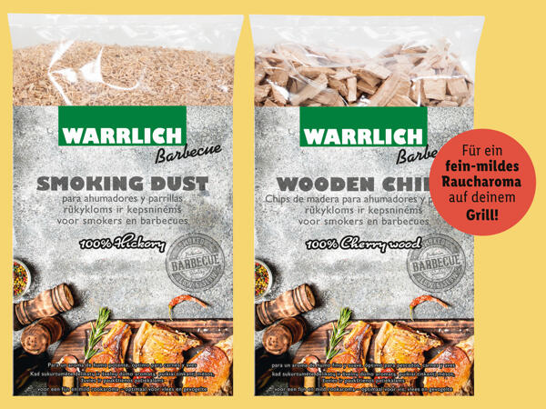 Warrlich Räucherwraps, -chips oder -mehl