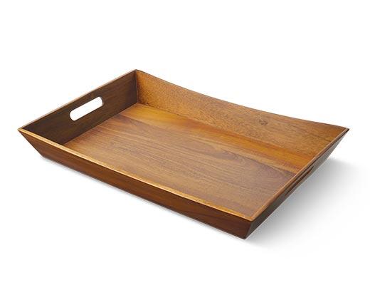 Crofton Curved Acacia Tray