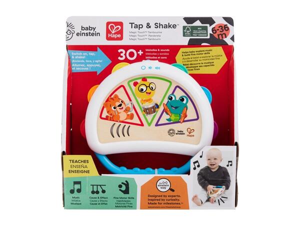 Baby Einstein Wooden Musical Toy - Tap and Shake™ Tambourine
