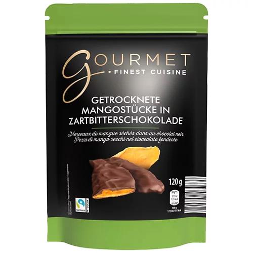 GOURMET Fruits enrobés de chocolat, mangue