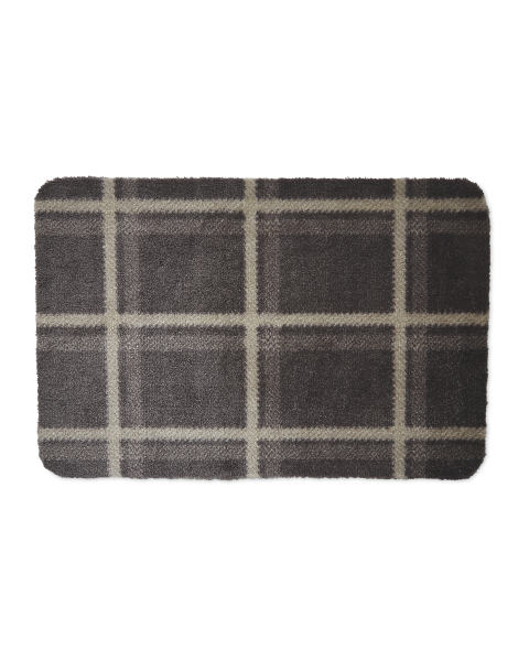 Checks Washable Mat