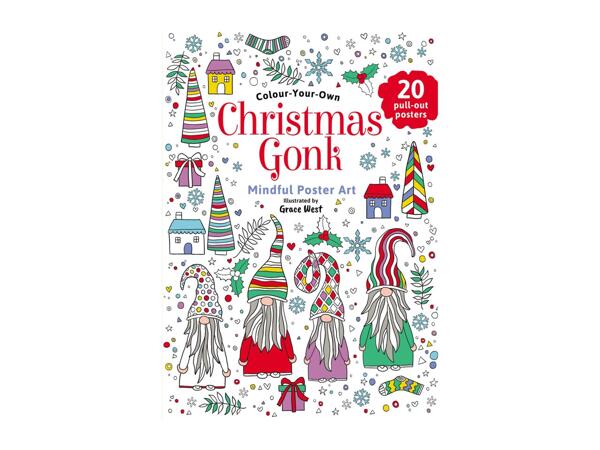 Christmas Gonk Colour-Your-Own Poster Art