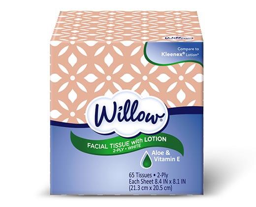 Willow 
 Multi-Pack Facial Tissue