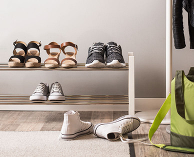 LIVING STYLE Holz-Schuhregal