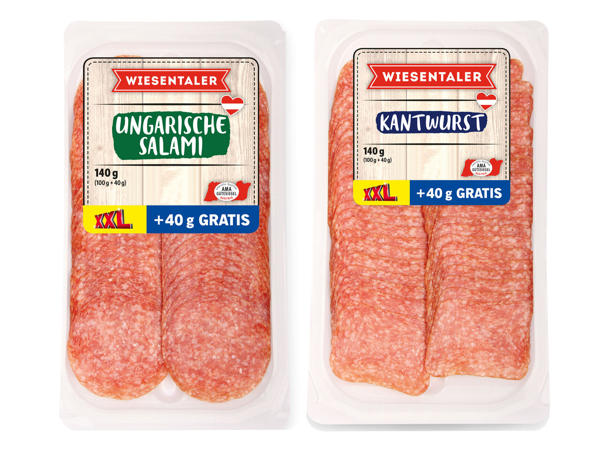 WIESENTALER Kantwurst oder Ungarische Salami