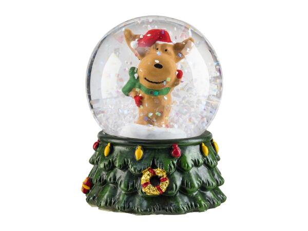 Livarno Home Mini Snow Globe With A Reindeer