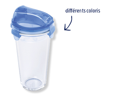 Shaker en verre avec fermeture à clip GLASSLOCK