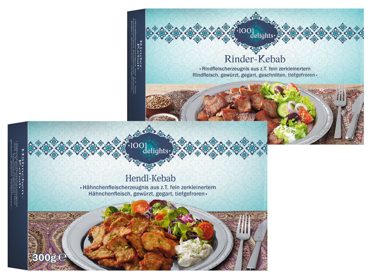 1001 DELIGHTS Hendl- oder Rinderkebab