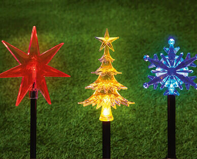LED Solar Mini Novelty Path Lights 8pk/10pk