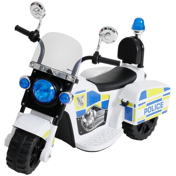 Polizeimotorrad mit Akku