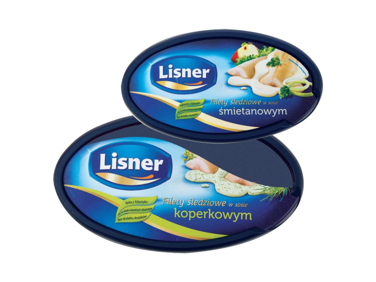 Lisner Marinated Herring Fillets in Cream Sauce