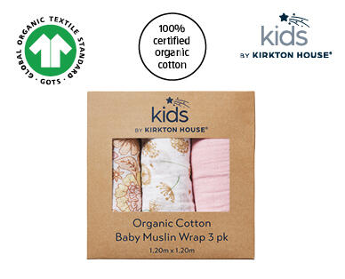 Muslin Baby Wrap 3pk