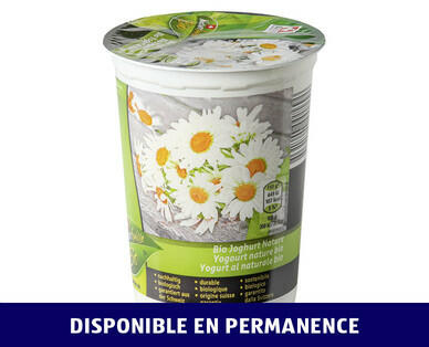 NATURE SUISSE BIO 
 YOGOURT NATURE BIO 3,8 % DE MATIÈRES GRASSES