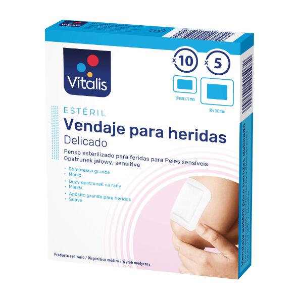 Vitalis(R) 				Pensos Esterilizados para Feridas