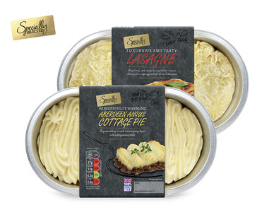 Specially Selected Lasagne/Aberdeen Angus Cottage Pie